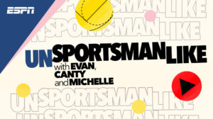 The X 100.7’s Unsportsmanlike from ESPN logo